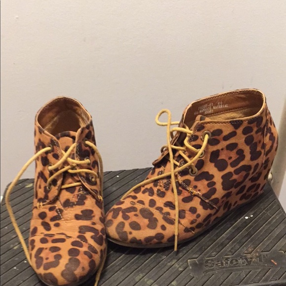 Leopard wedges - Picture 1 of 3